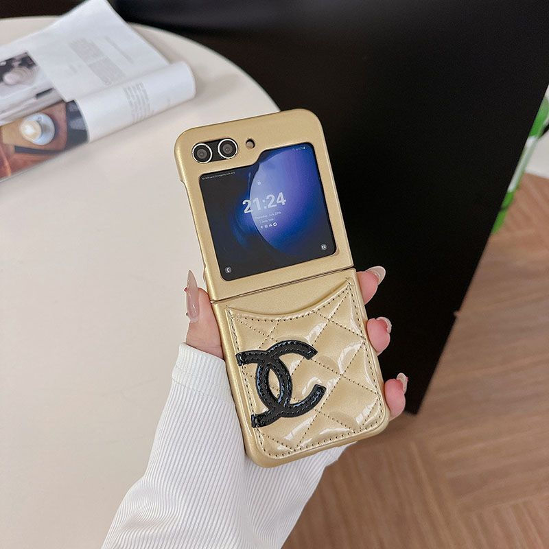 Chanel card lady girl Galaxy Z Flip 5 6 5G Case coque