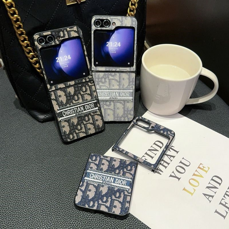 Dior phone case hülle coque galaxy z flip fold 6 5